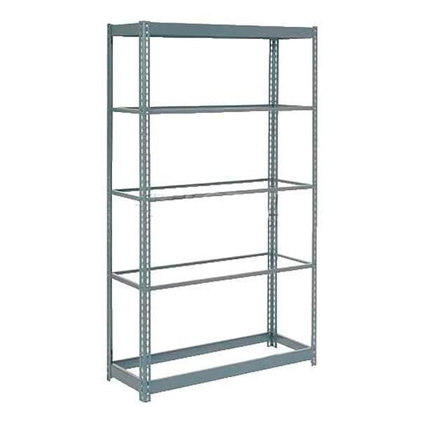 Heavy Duty Shelving 36W x 18D x 72H With 5 Shelves, No Deck, Gray